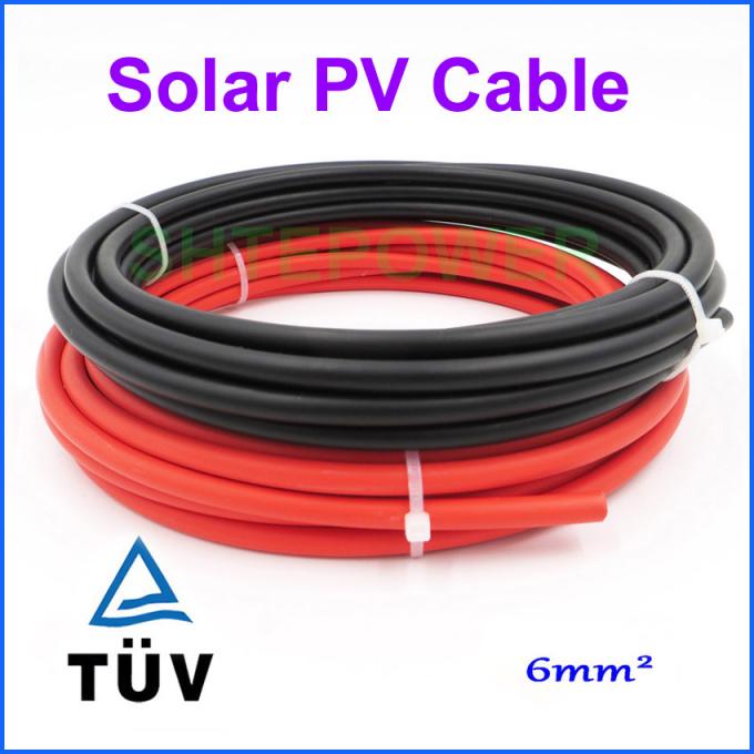 cable fotovoltaico TUV de DC del cable del picovoltio Y cable solar de la certificación 6mm2 /4mm2 picovoltio de la UL